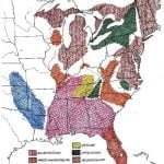 The groups of tribes continued to move, and by the beginning of the sixteenth century they were located approximately as indicated on tile last map.