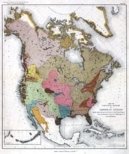 Tonkawa Tribe 3 Linguisitic Families of American Indians - Powell