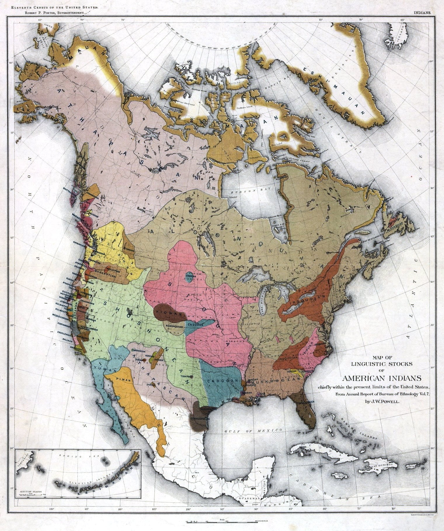 native american map of north america The Indian Tribes Of North America Access Genealogy