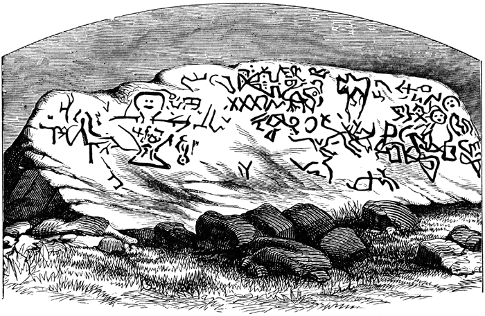 Dighton Rock - Drawn