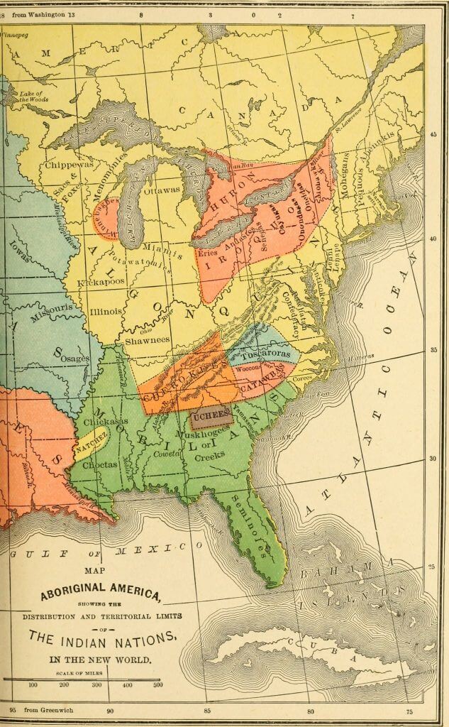 1893 Map Of Aboriginal America East 633x1024 