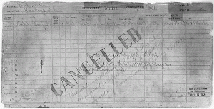 Enrollment for Cherokee Census Card D1 4 Creek Census Card 44-0001a