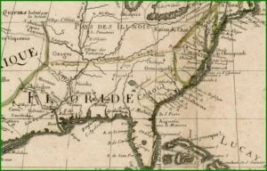 De l'Isle Map Detail 1700