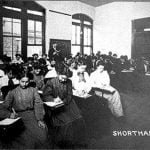 Kansas Indian Agencies and Schools 2 Girls shorthand class at Haskell Institute