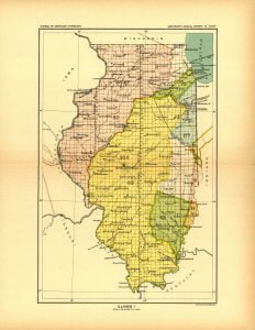 Illinois Land Cessions Map