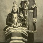 Mann und Frau der Micmac, Neuschottland