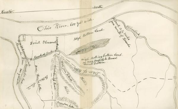 Map of Battle of Point Pleasant