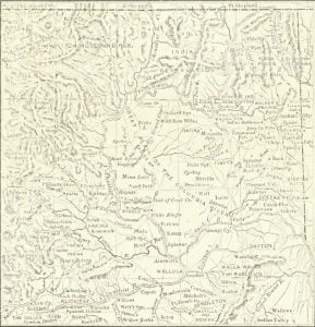 Map of Eastern Washington