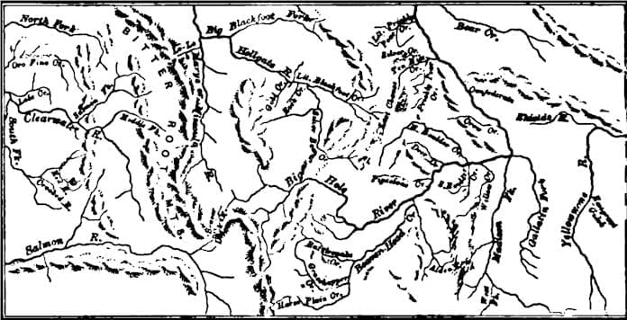 Gulches and Lodes Map - 1865