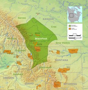 Map of the Blackfoot Reservation