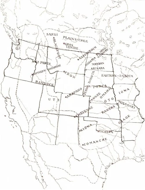 great plains indians map