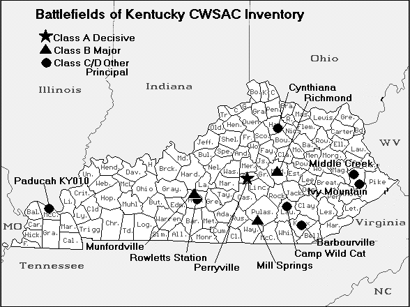 Kentucky Civil War Battlefield Map – Access Genealogy