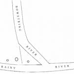 Map of Mounds at Bowstring and Rainy Rivers