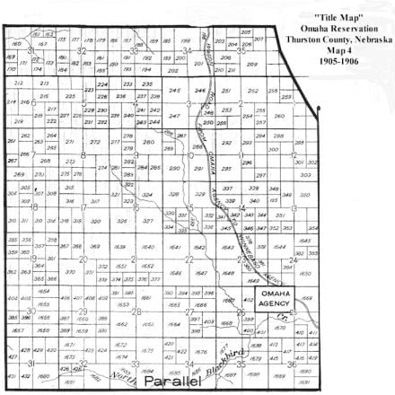 Map of Omaha Indian Reservation, Nebraska – Access Genealogy