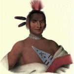 Moanahonga, Great Walker, An Ioway Brave