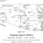 Map of Papago Indian Towns