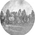 Bannock and Shoshone Indians playing "Hand" November 1890