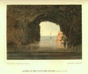 Cavern in the Pictured Rocks - Plate 44