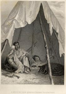 A Medicine Man Administering to a Patient - Plate 46