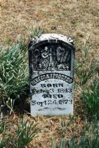 Rebecca Mitchell Proctor Grave Marker