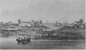 Sketch of Chicago in 1820