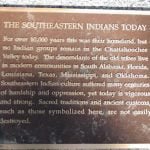 The Southeastern Indian Today Plaque