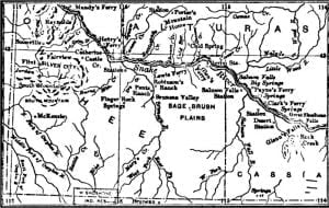Map of Southwestern Idaho