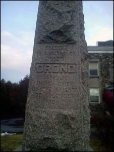 Chief Orono's Monument