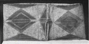 Parfleche box "Crows, Montana Ter. J. I. Allen." Length 28 inches, width 13 1/2 inches. (U.S.N.M. 130574)