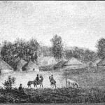 Kansa village, 1841 - George Lehman