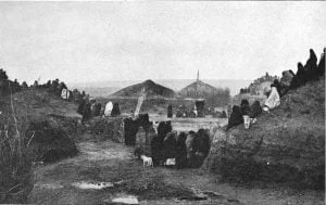 Pawnee Tribe 5 Pawnee village which stood in the Loupe Fork of the Platte River. Photograph by W. H. Jackson, 1871