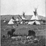 Scene in a Sioux Village about 1870