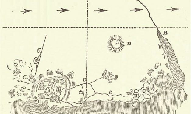 Map of Antique rock citadel of Kienuka, in Lewiston, Niagara County