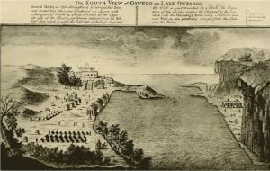 South View of Oswego on Lake Ontario