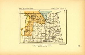 Northern Alabama Land Cessions Map