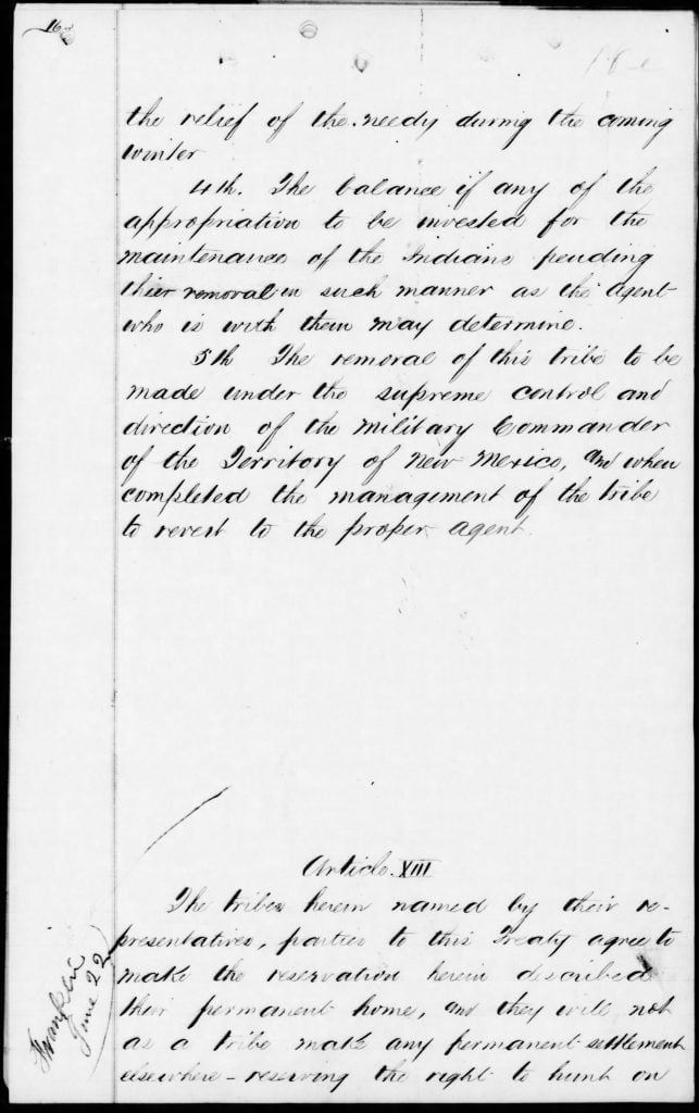 Navajo, 1 June 1868 Treaty (18)