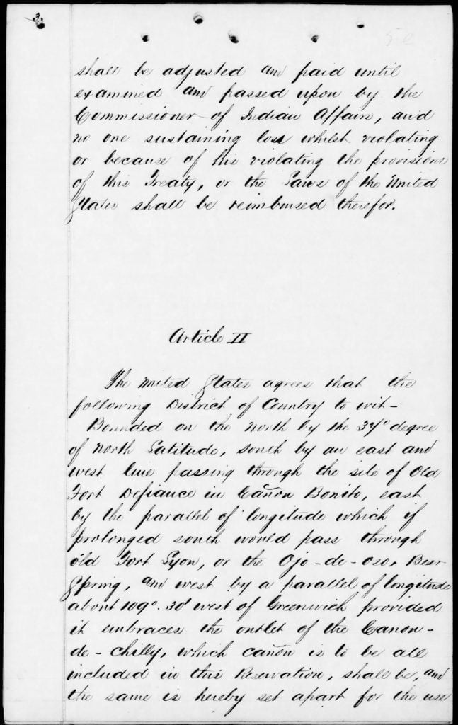 Navajo, 1 June 1868 Treaty (5)