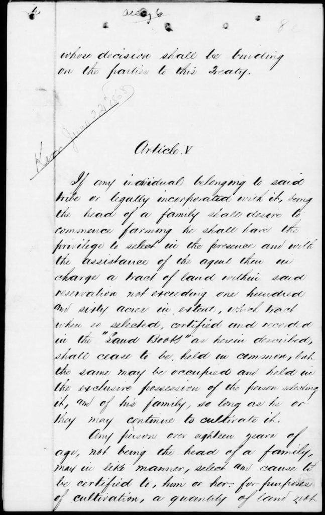 Navajo, 1 June 1868 Treaty (8)