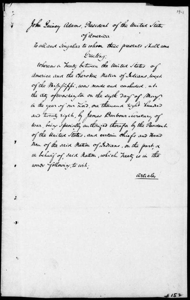 Treaty of May 6, 1828 1 Treaty of May 6, 1828, page 3