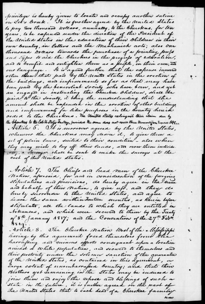 Treaty of May 6, 1828 5 Treaty of May 6, 1828, page 7