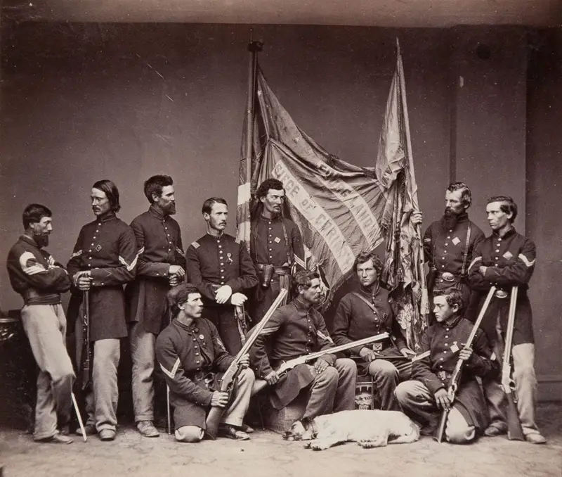 Colour bearers of the 71st Illinois