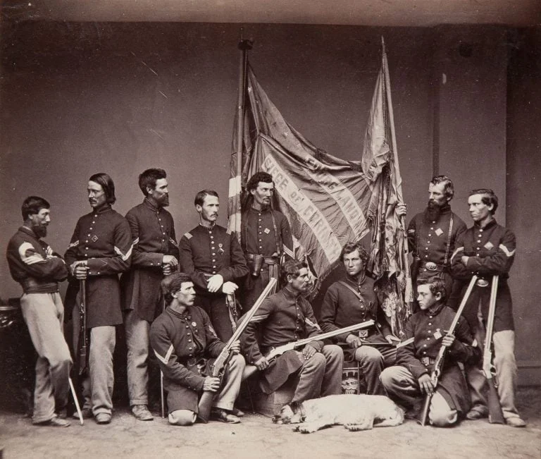 Colour bearers of the 71st Illinois