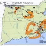 Map of King Philips War