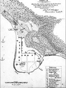 Map of Battle of Puget Sound