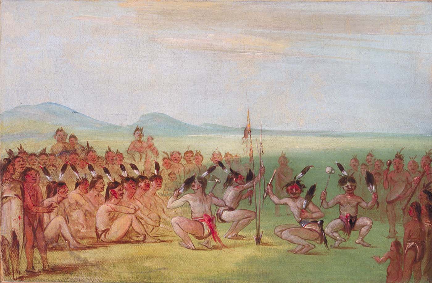 Eagle Dance, Choctaw, George Catlin, 1835-7