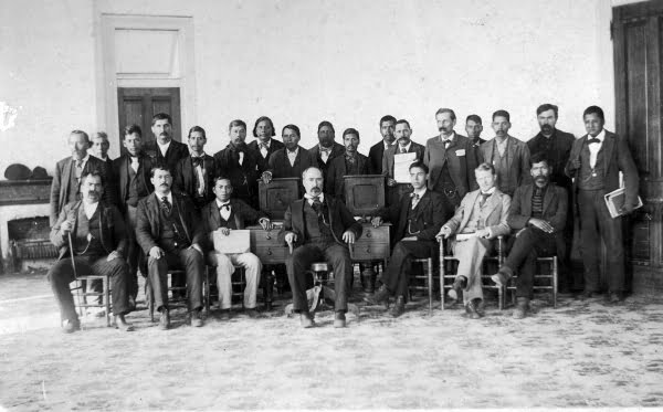 Choctaw Nation senate in 1898. Oklahoma Historical Society