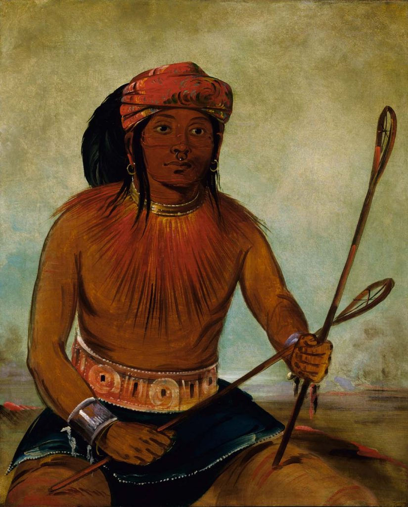 Tul-lock-chísh-ko, Choctaw Ball Player. George Catlin, 1834