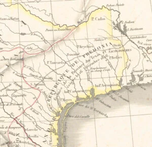 1835 Mapr of the Republique de Fredonia