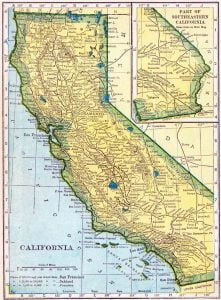 1910 California Census Map