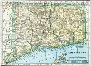 1910 Connecticut Census Map